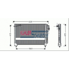 1120201 KUHLER SCHNEIDER Конденсатор, кондиционер