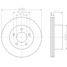 8DD 355 108-591 HELLA Тормозной диск