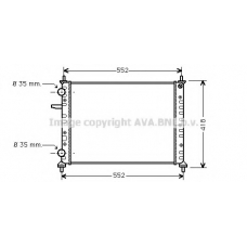 FTA2229 AVA Радиатор, охлаждение двигателя