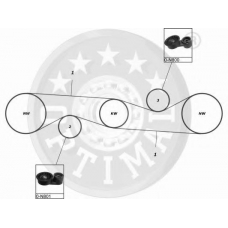 SK-1065 OPTIMAL Комплект ремня грм