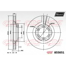 855051.6880 MAXTECH Тормозной диск