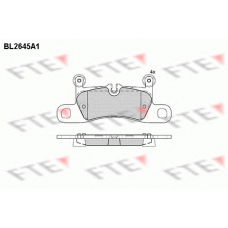 BL2645A1 FTE Комплект тормозных колодок, дисковый тормоз