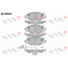 BL2090A1 FTE Комплект тормозных колодок, дисковый тормоз
