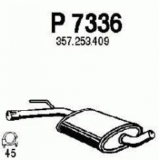 P7336 FENNO Средний глушитель выхлопных газов