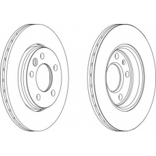 DDF1286-1 FERODO Тормозной диск