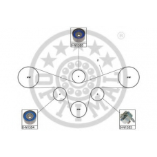 SK-1611 OPTIMAL Комплект ремня грм