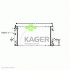 31-3185 KAGER Радиатор, охлаждение двигателя