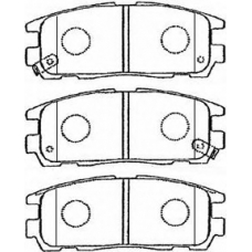 J2N016 AISIN Комплект тормозных колодок, дисковый тормоз