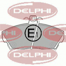 LP619 DELPHI Комплект тормозных колодок, дисковый тормоз