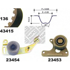 23405 MAPCO Комплект ремня грм