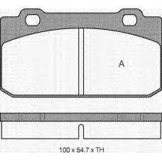 8110 12911 TRIDON Brake pads - front