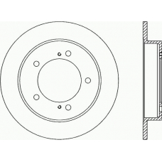 BDA1504.10 OPEN PARTS Тормозной диск