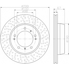 MDC1918 MINTEX Тормозной диск