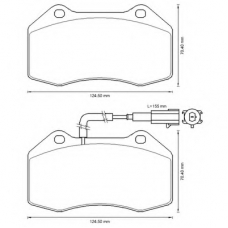 573290B BENDIX Комплект тормозных колодок, дисковый тормоз