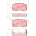 GDB3382 TRW Комплект тормозных колодок, дисковый тормоз