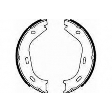 GS8218 TRW Комплект тормозных колодок, стояночная тормозная с