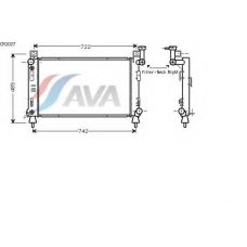 CR2027 AVA Радиатор, охлаждение двигателя