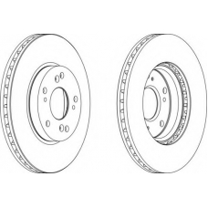 DDF1557-1 FERODO Тормозной диск