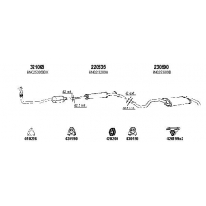 930394S TESH Exhaust system