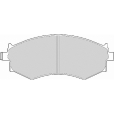 FD6358N NECTO Комплект тормозных колодок, дисковый тормоз