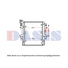 140098N AKS DASIS Радиатор, охлаждение двигателя