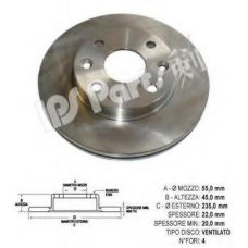 IBT-1344 IPS Parts Тормозной диск
