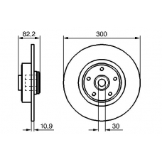 0 986 479 272 BOSCH Тормозной диск