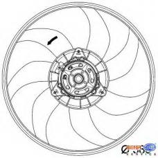8EW 351 034-281 HELLA Вентилятор, охлаждение двигателя