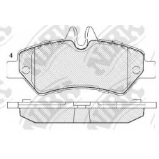 PN0412 NiBK Комплект тормозных колодок, дисковый тормоз