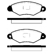 1501223938 S.b.s. Комплект тормозных колодок, дисковый тормоз
