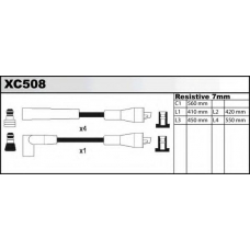 XC508 QUINTON HAZELL Ккомплект проводов зажигания