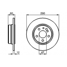 0 986 478 607 BOSCH Тормозной диск