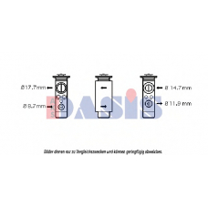 840173N AKS DASIS Расширительный клапан, кондиционер