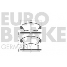 5502222625 EUROBRAKE Комплект тормозных колодок, дисковый тормоз