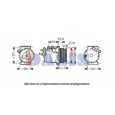 851829N AKS DASIS Компрессор, кондиционер