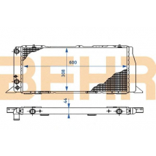 2110209 BEHR Radiator