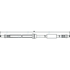 HOS3144 APEC Тормозной шланг