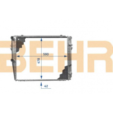 2108455 BEHR Radiator