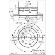 BS 7607 BRECO Тормозной диск