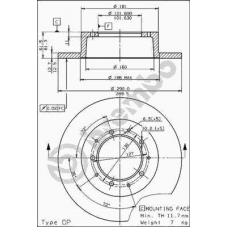 08.5316.10 BREMBO Тормозной диск