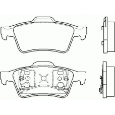 T1215 PAGID Комплект тормозных колодок, дисковый тормоз