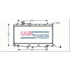 2500171 KUHLER SCHNEIDER Радиатор, охлаждение двигател