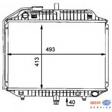 8MK 376 712-411 HELLA Радиатор, охлаждение двигателя