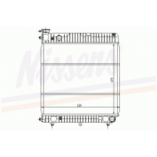 62635 NISSENS Радиатор, охлаждение двигателя