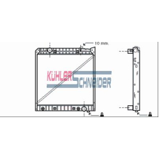 0419601 KUHLER SCHNEIDER Радиатор, охлаждение двигател