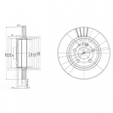 BG2740 DELPHI Тормозной диск