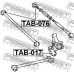 TAB-076 FEBEST Подвеска, рычаг независимой подвески колеса