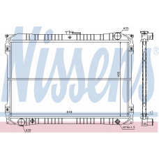 62418 NISSENS Радиатор, охлаждение двигателя