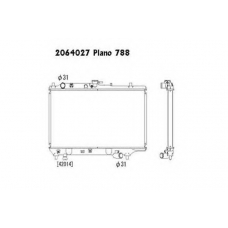2064027 ORDONEZ Радиатор, охлаждение двигателя
