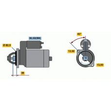 0 001 367 078 BOSCH Стартер